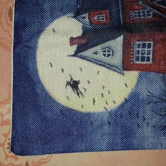 Haunted House Pillow Cover. Halloween. Trick-or-treat - Picture 3 of 13